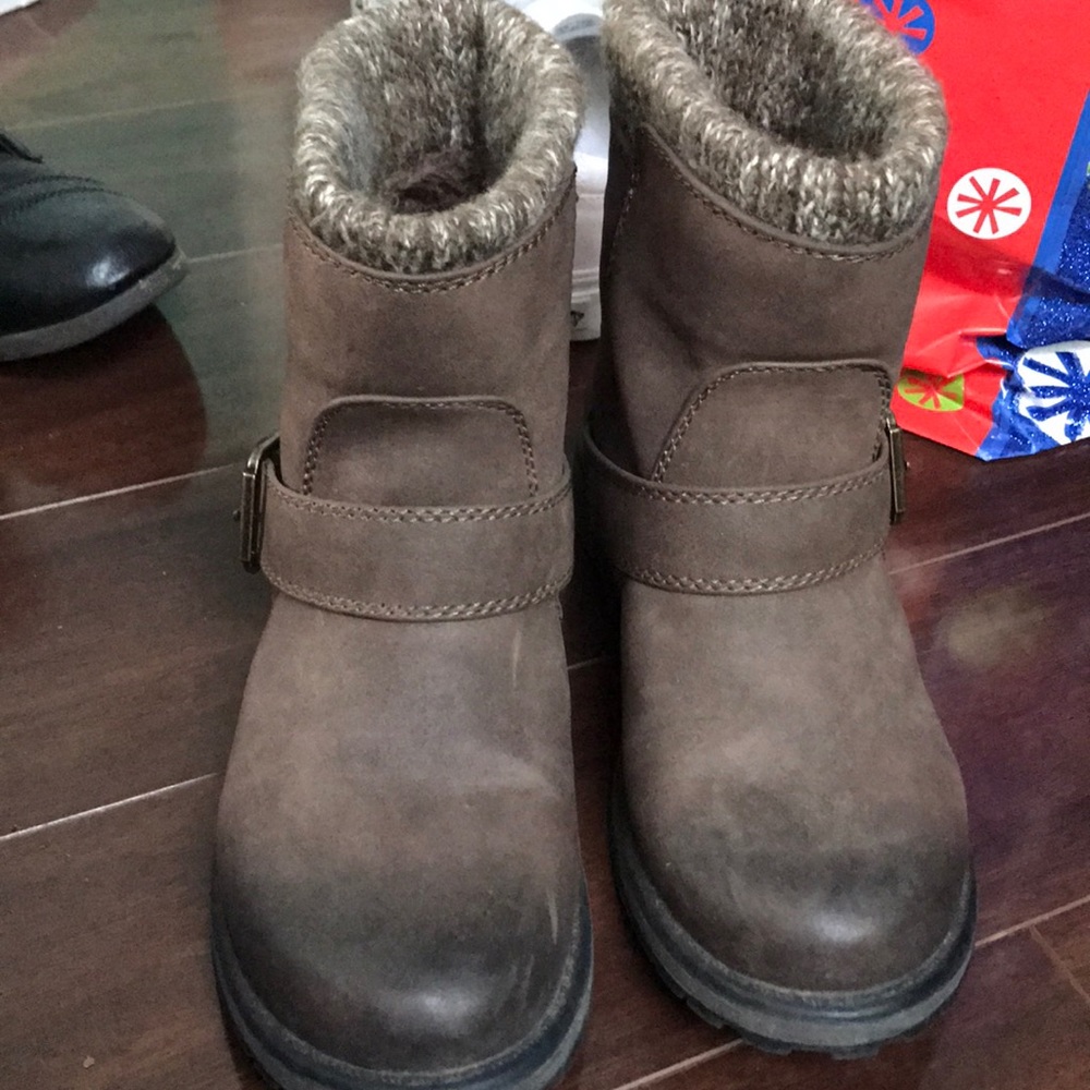 Ombre brown booties